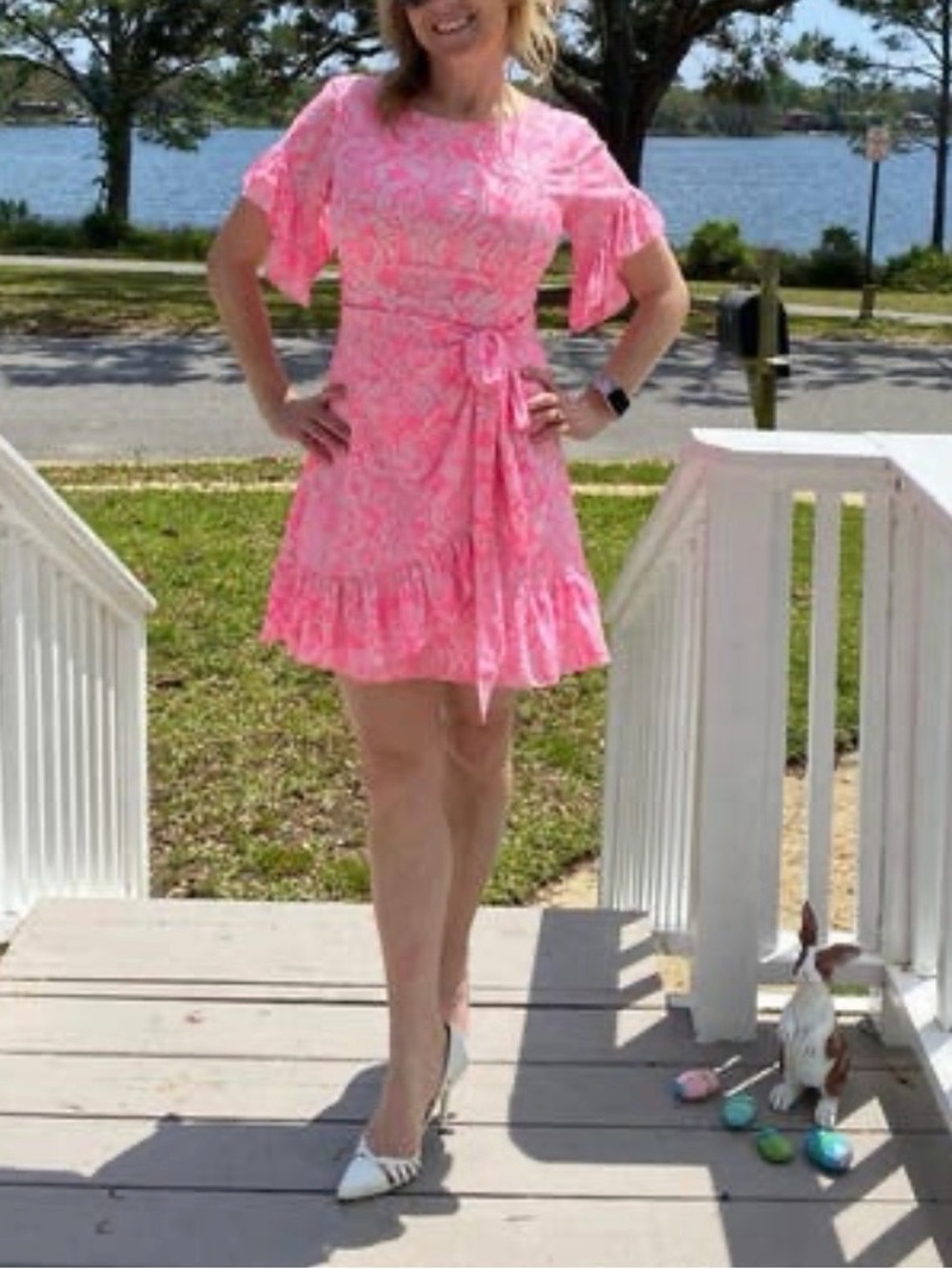 Lilly Pulitzer Darlah Havana Clawdia Ruffle Sleeve Dress 6 - Picture 13 of 13